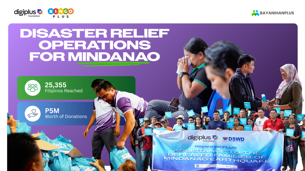 DigiPlus Foundation Reaches Over 25,000 Filipinos in Major Mindanao Earthquake Response